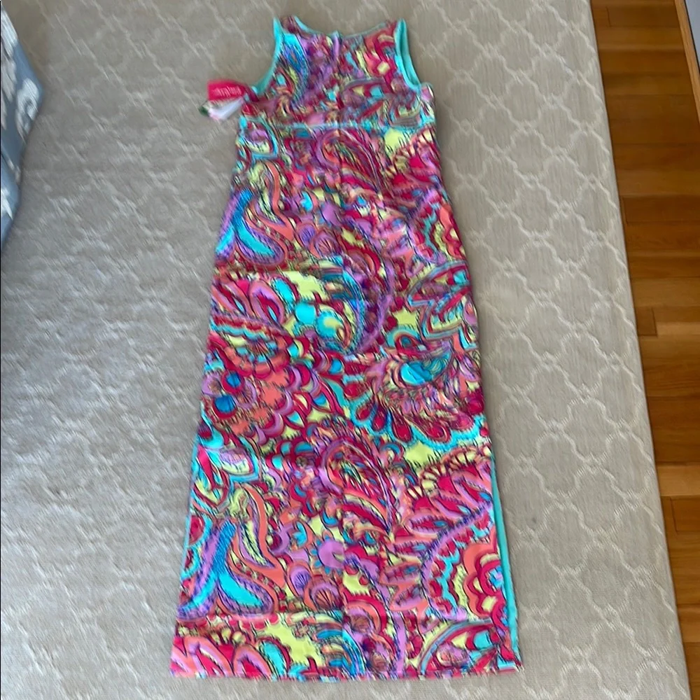 Lilly Pulitzer Multicolor Sleeveless Girls’ Maxi Dress - Picture 4 of 5